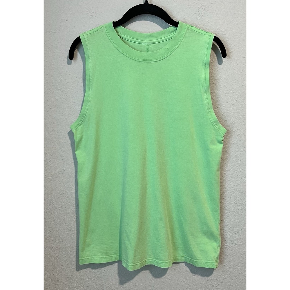 Lululemon Women's All Yours Tank Top Size 4 Neon Green Athletic Yoga Hiking
